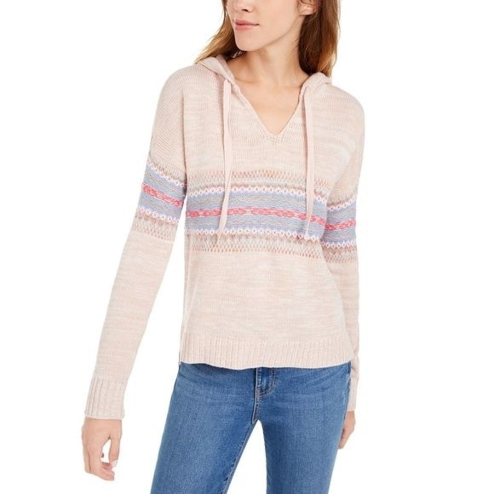 American Rag Blush Knit Hoodie